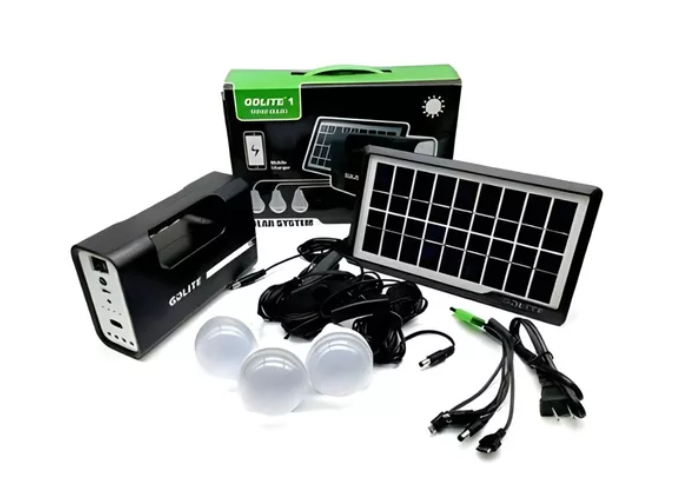 Kit Panel Solar 3 Bombillas Con Radio